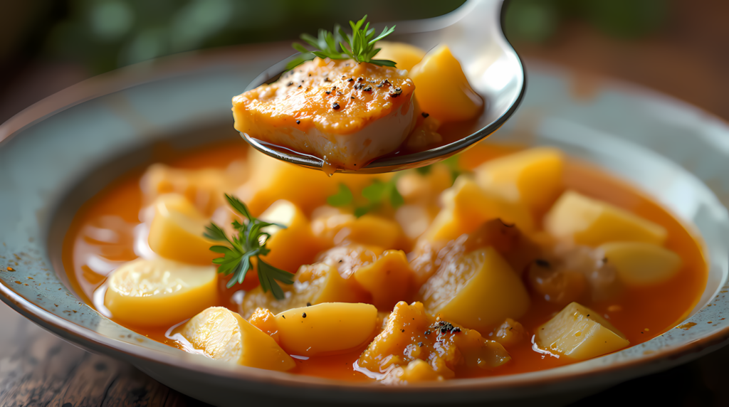 Kartoffel Hähnchen Suppe