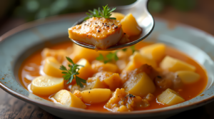 Kartoffel Hähnchen Suppe